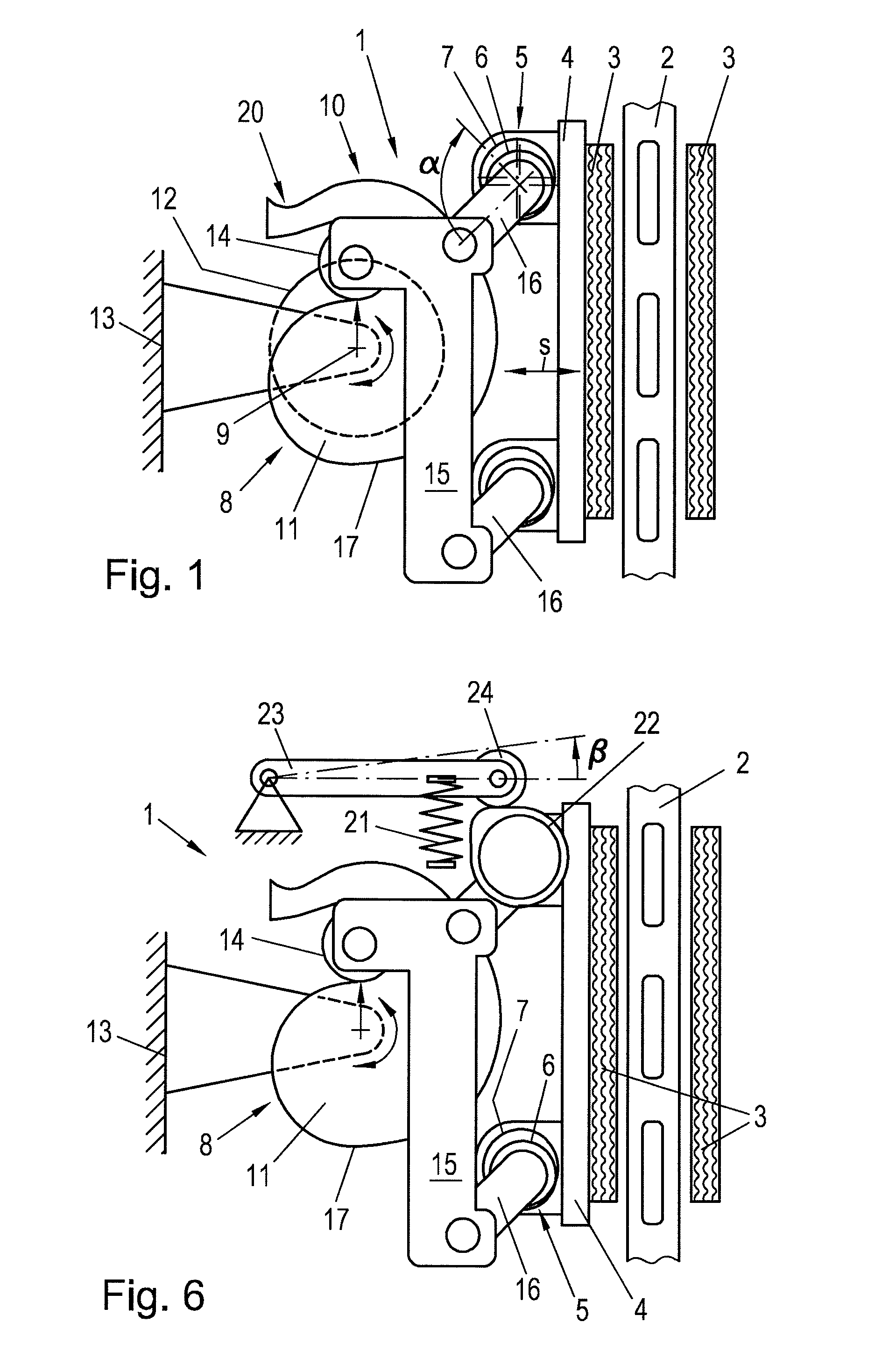 Electrically actuated friction brake