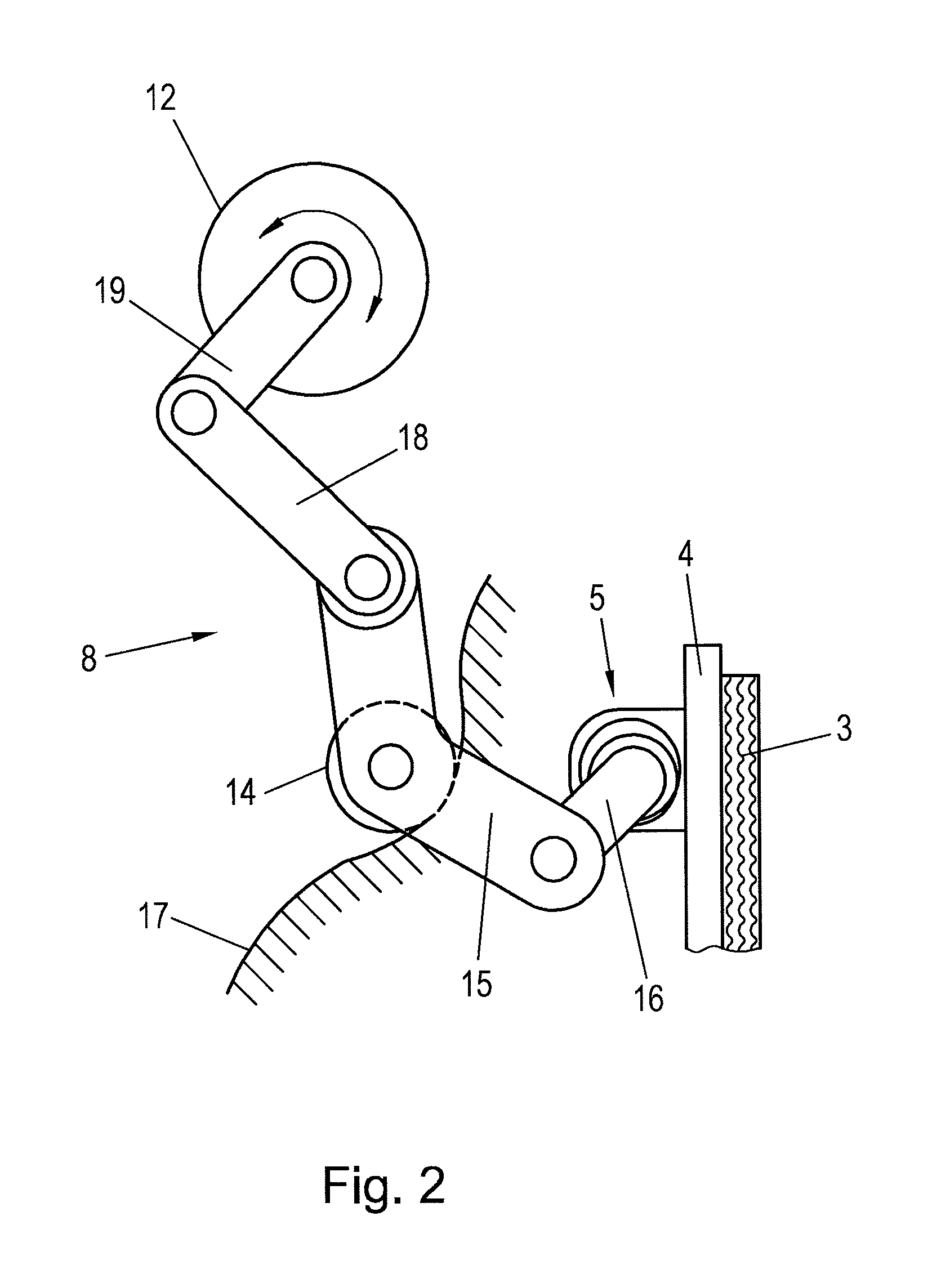 Electrically actuated friction brake