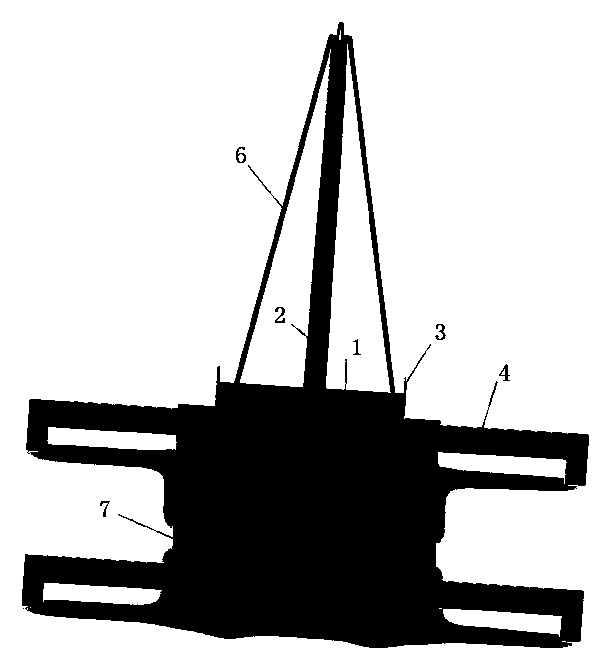 Color steel plate transporting trolley capable of flexibly steering