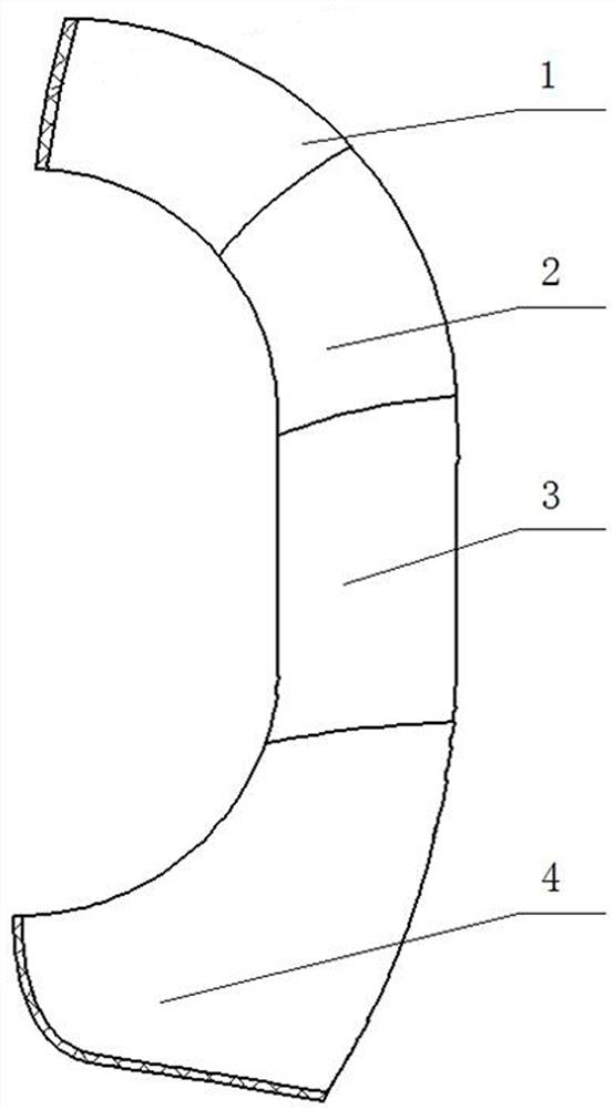 Anti-parabolic anti-folding structure of gas mask sealing frame