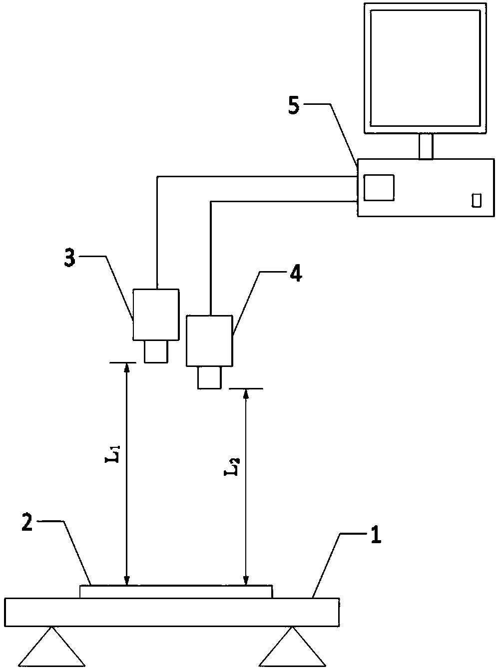 A high-temperature strain measurement method for eliminating the effect of out-of-plane displacement