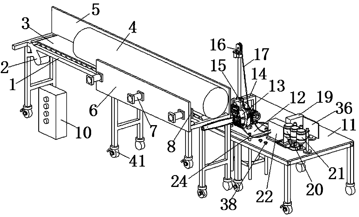 Full-automatic chain saw timber-sawing equipment