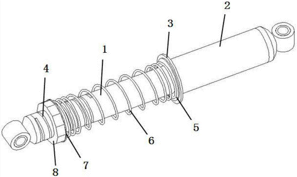 Vehicle vibration reducer with adjustable spring