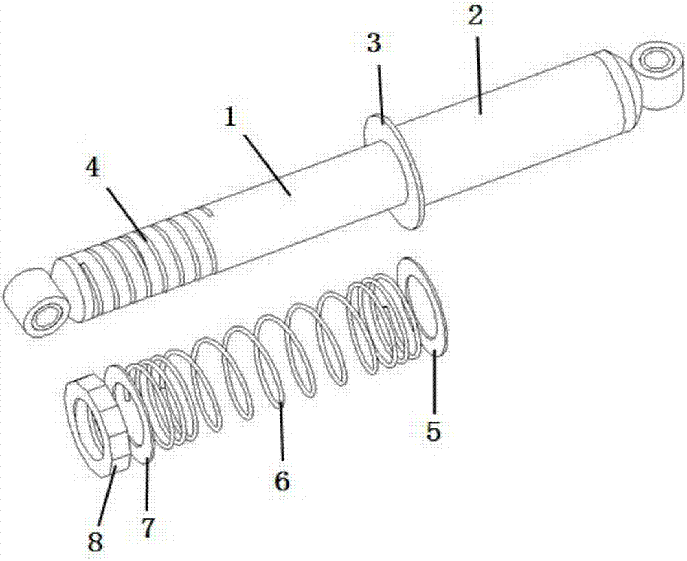 Vehicle vibration reducer with adjustable spring