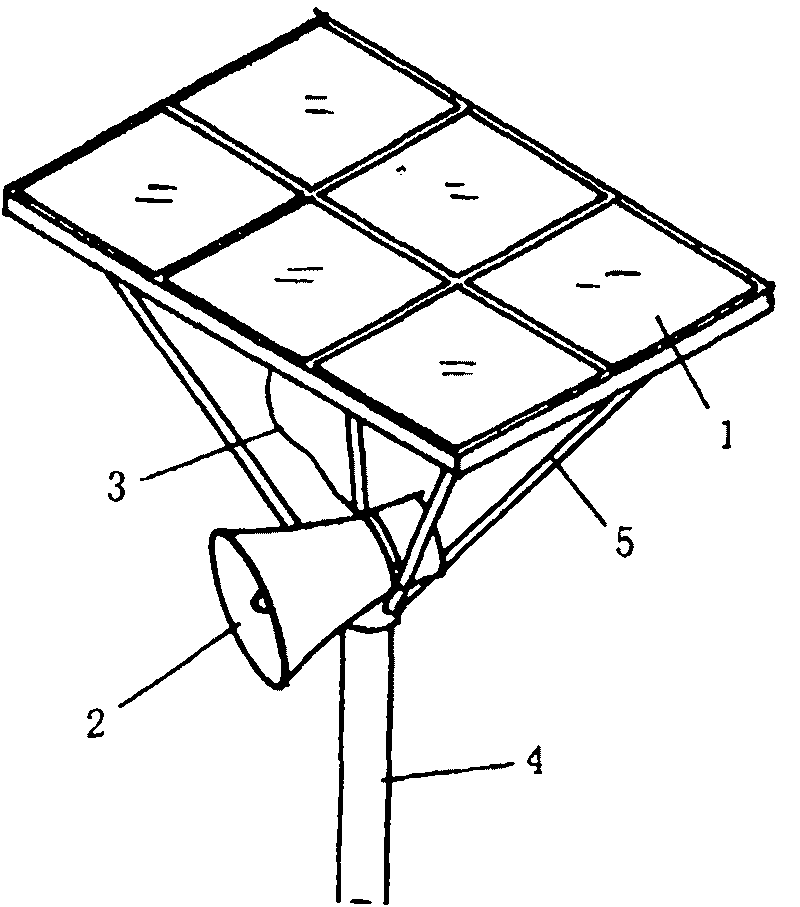 Solar airport bird scaring device