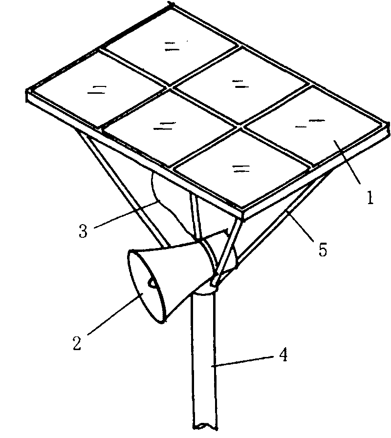 Solar airport bird scaring device