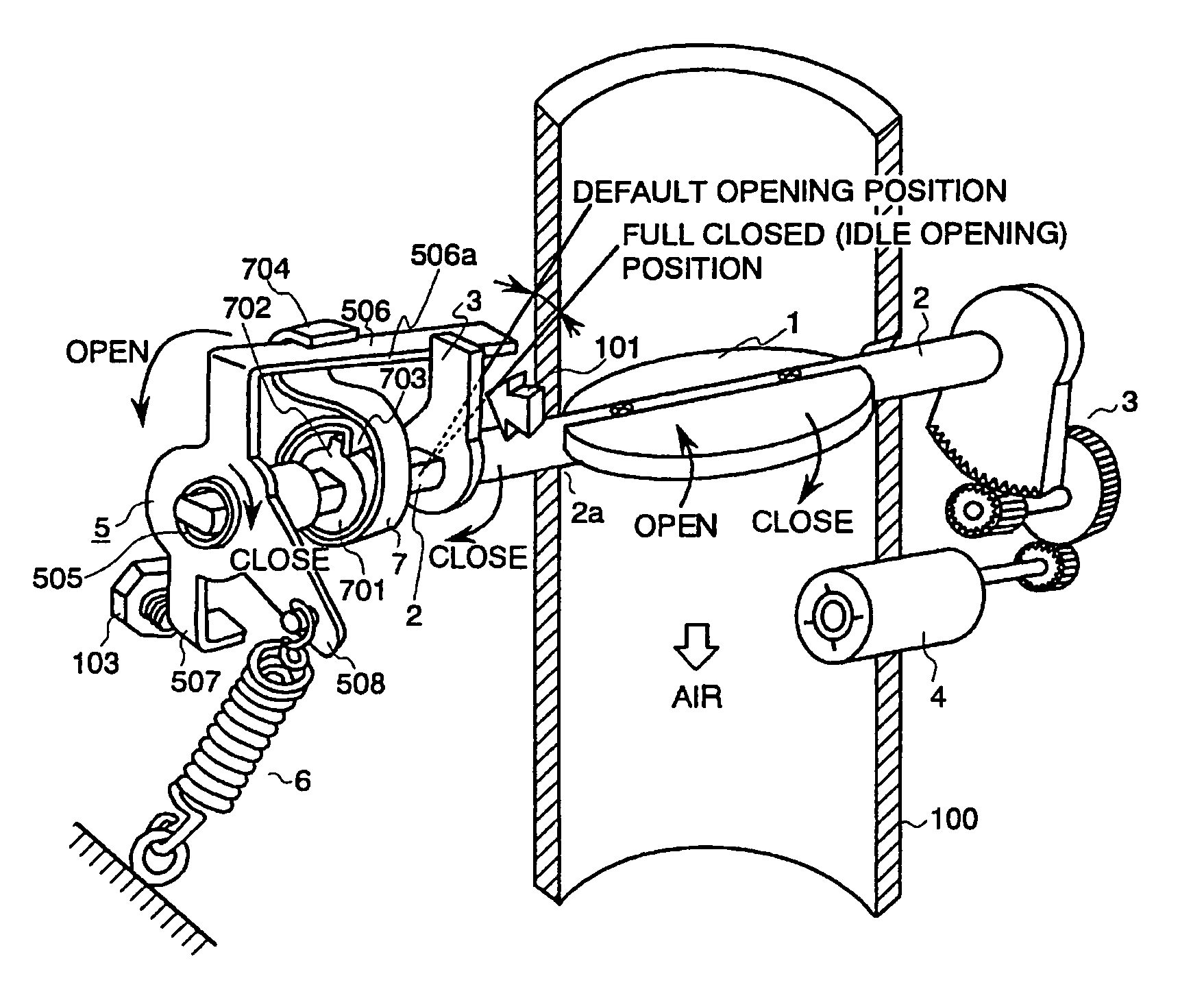 Throttle valve control device for an internal combustion engine