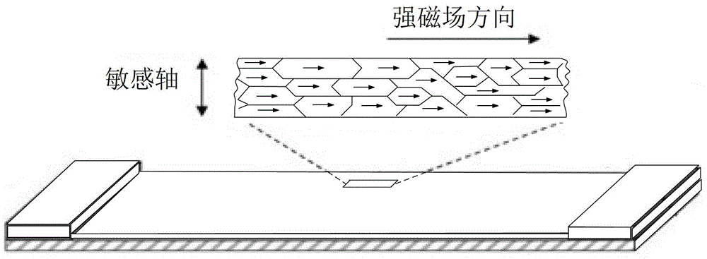 Magnetic sensing device and sensing method and preparation technology thereof
