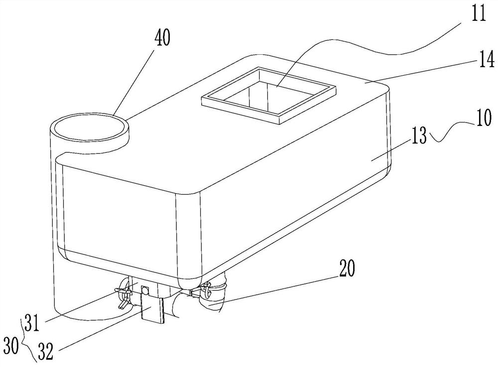 Material conveying device and washing machine with same