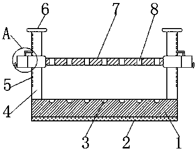 Test tube rack used for chemical experiments and used for placing test tubes with different lengths