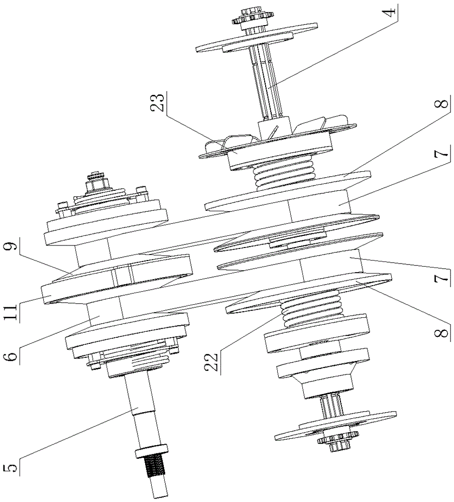 Double stepless variable speed steering mechanism