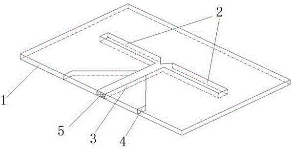 Microstrip printing dipole antenna