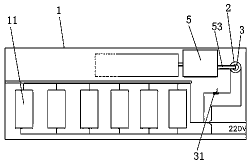 Automatic fire-extinguishing patch board