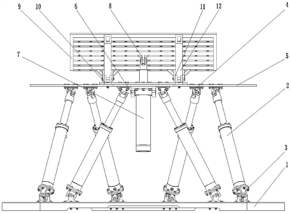 A test bench for micro-vibration dynamic characteristics of hydraulic support