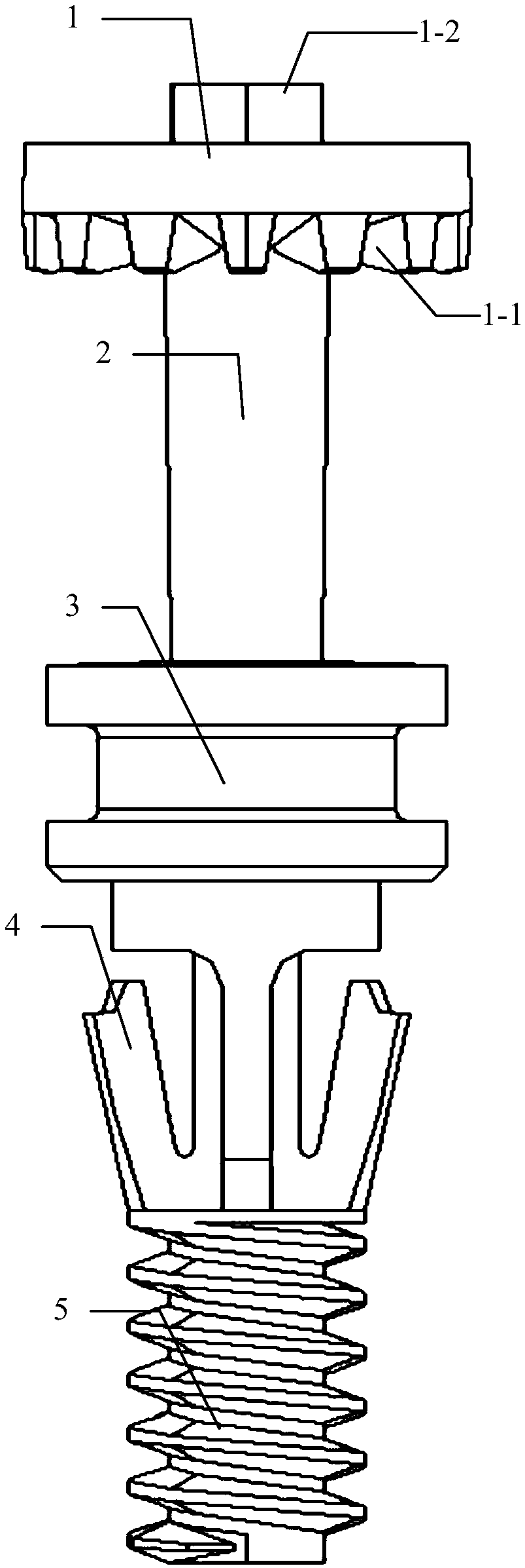 A new type of car light dimming screw and its manufacturing method