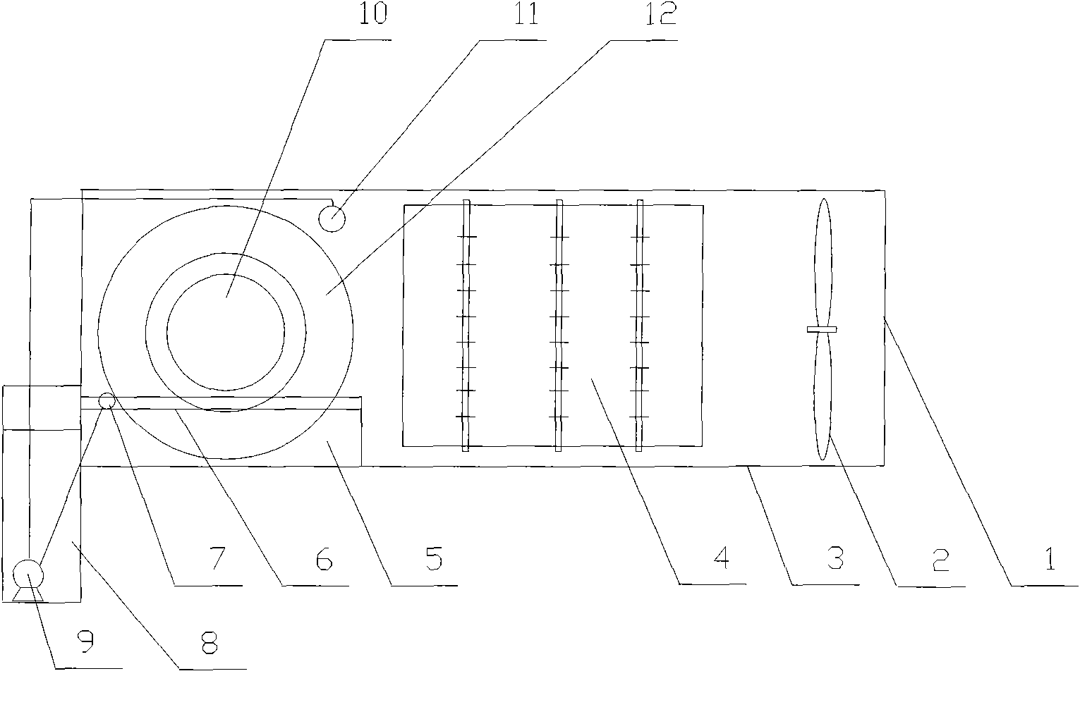 Horizontal runner spray cleaning plasma air purifying device