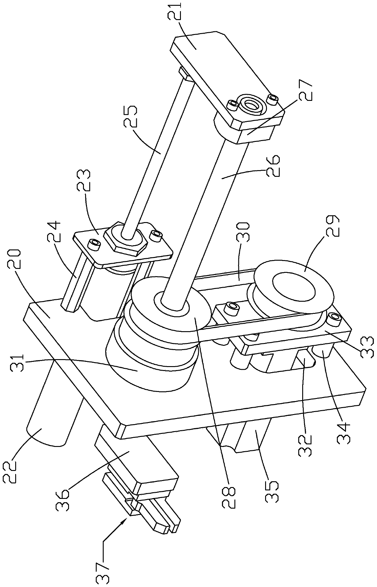 A magnetic steel processing device and method for producing permanent magnet synchronous motors