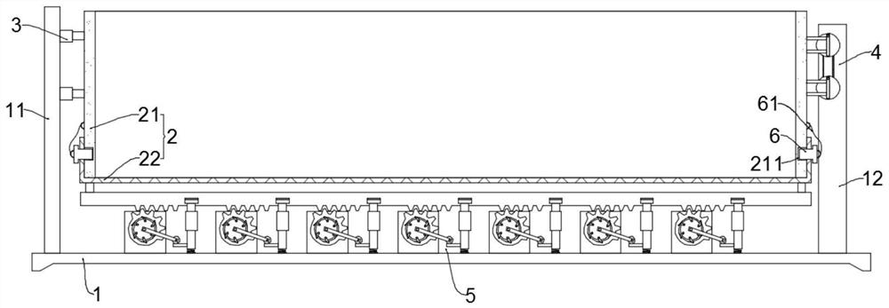 A screening device for crop processing