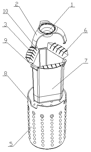 Alloy smelting slag treatment equipment for overturning furnace