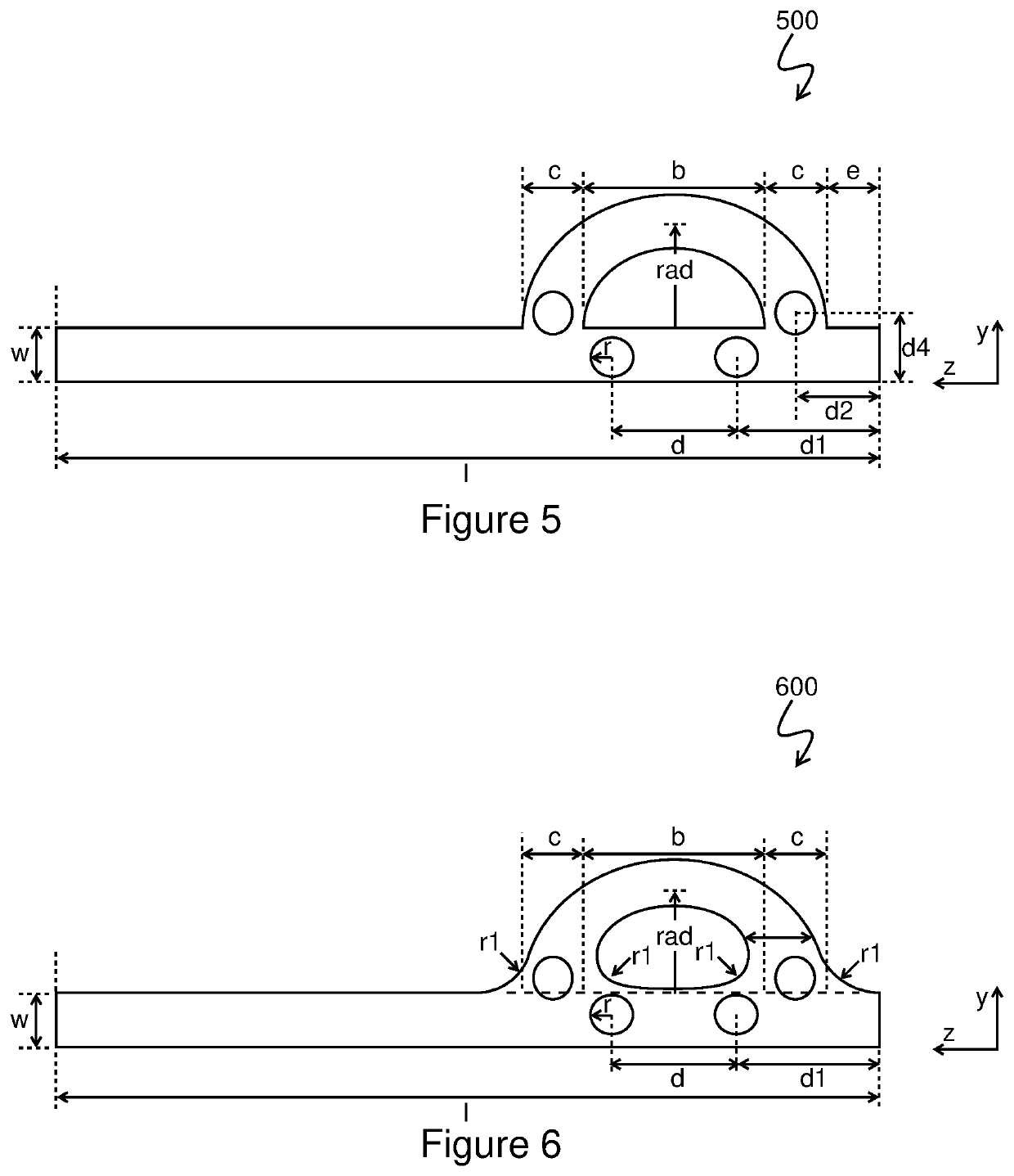 Waveguide phase shifter including a straight waveguide section and a curved waveguide section having vias that can be filled or emptied