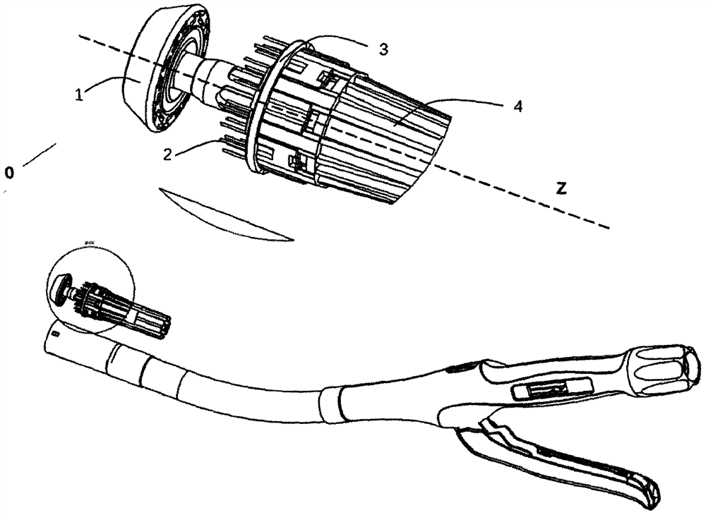 Tubular anastomat with nail groove with coating