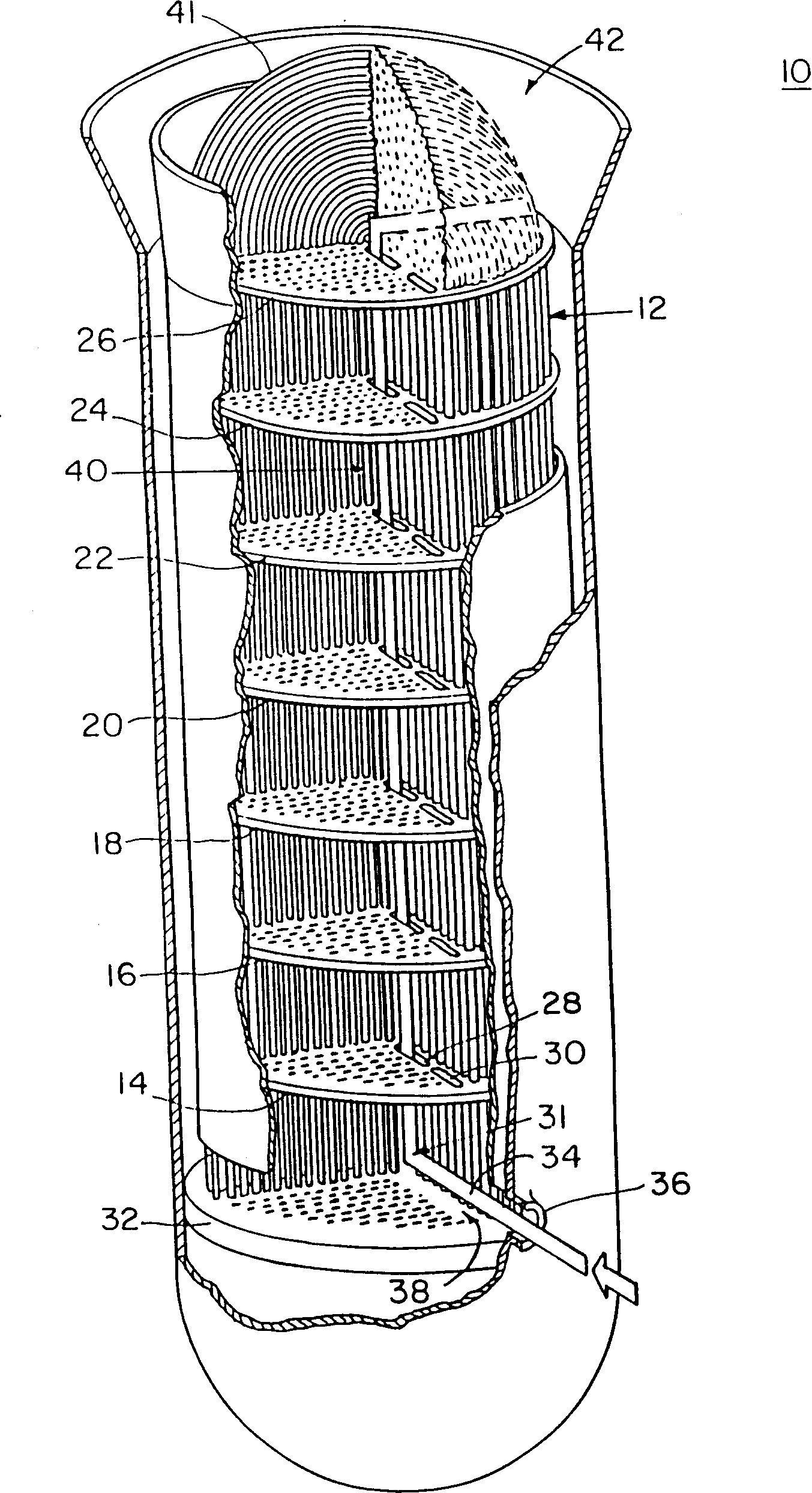 Upper bundle steam generator cleaning system and method