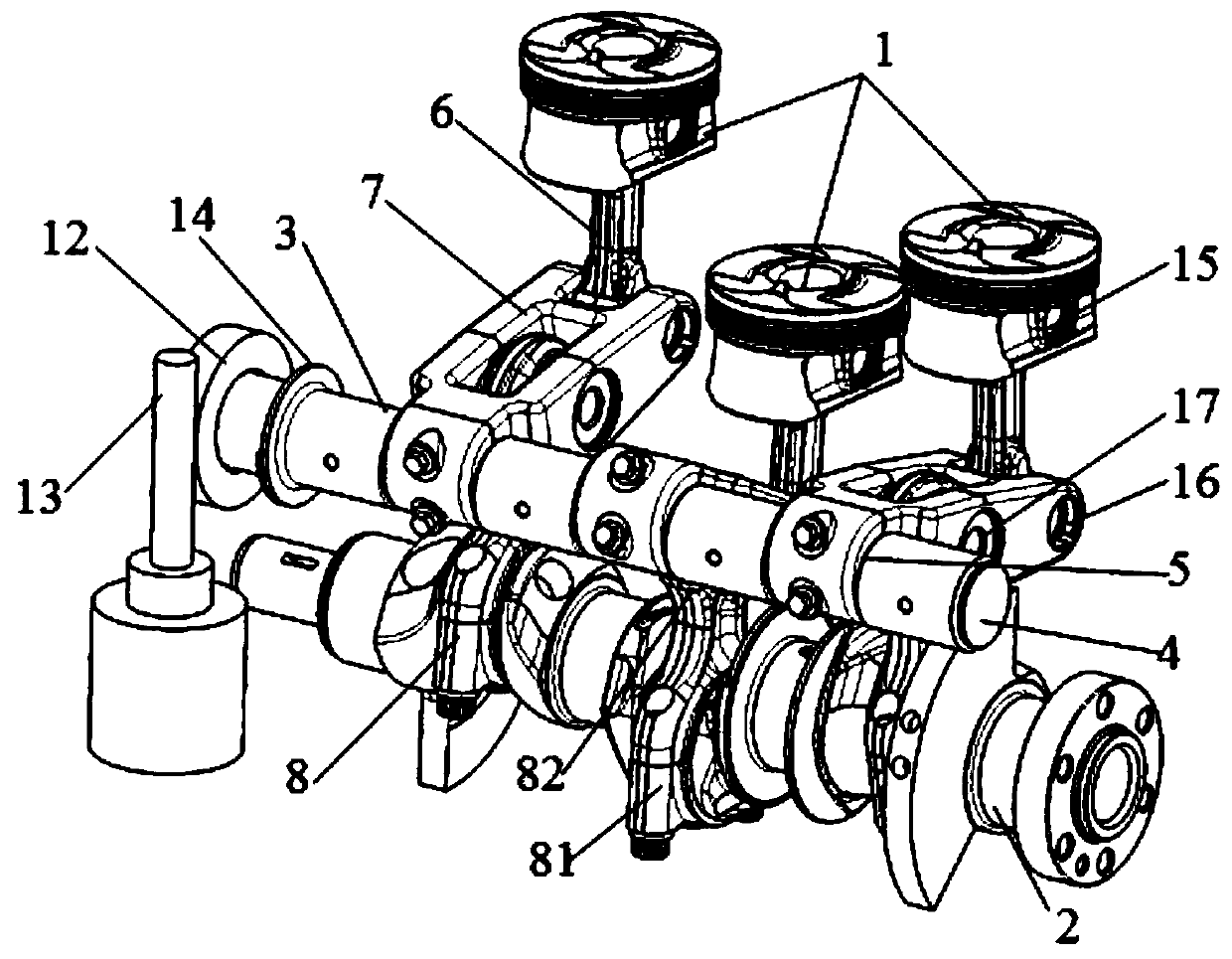 A variable compression ratio engine mechanism