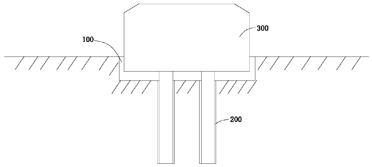 Layer-by-layer pouring construction technology of large-volume concrete caps