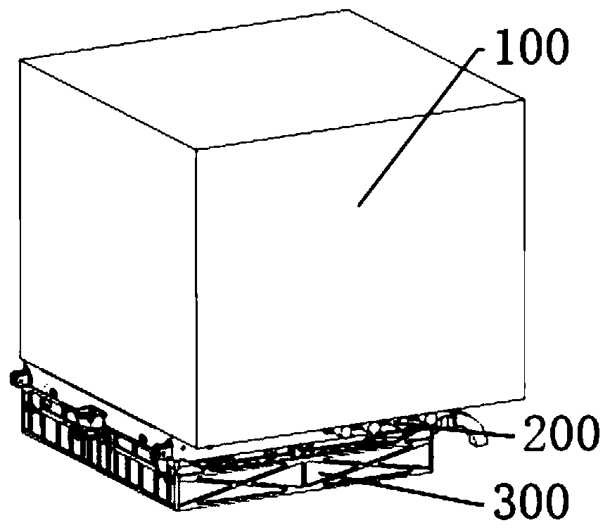 Butt-joint locking interface device capable of actively conducting heat for spacecraft