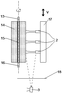 A kind of external vapor deposition method jet flame detection device and method