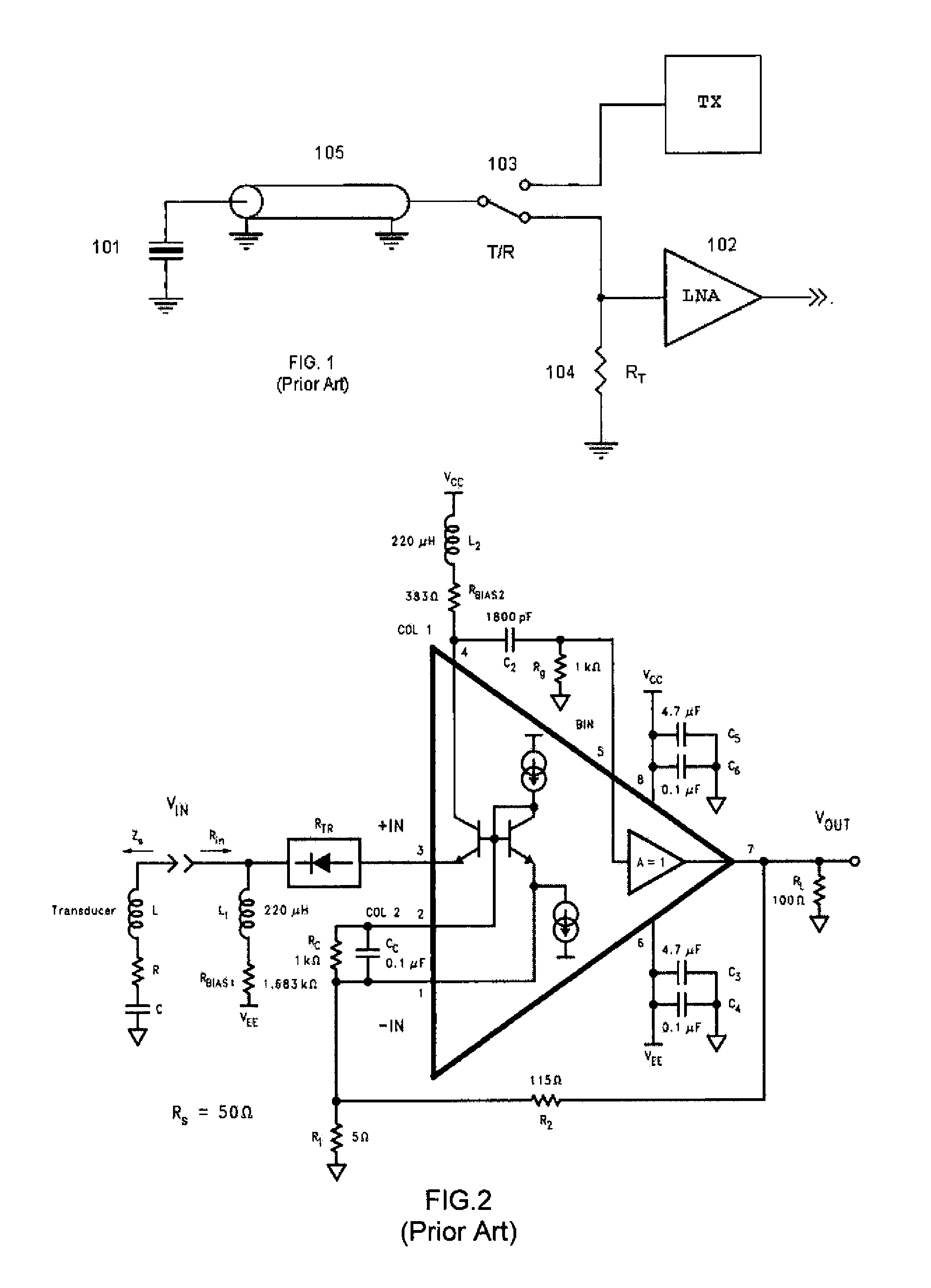 Current mode class ab low-noise amplifier and method of active cable termination