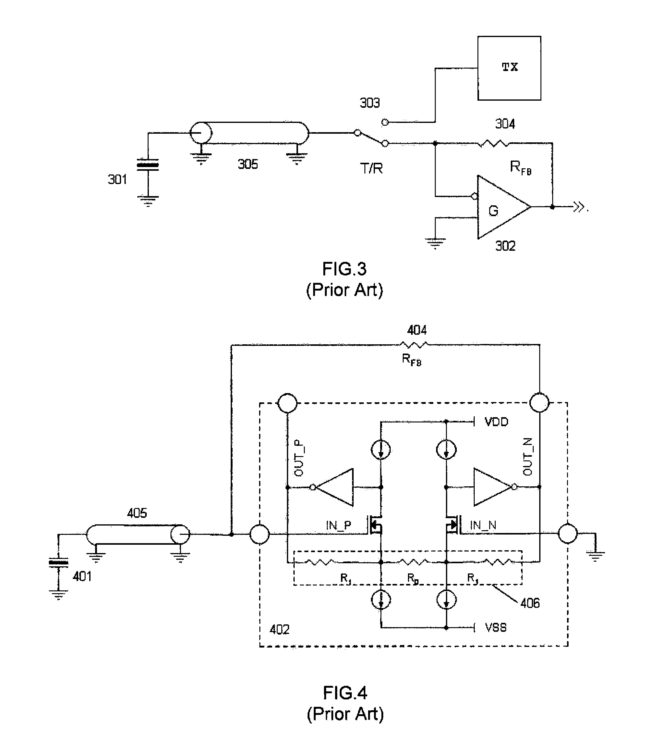 Current mode class ab low-noise amplifier and method of active cable termination