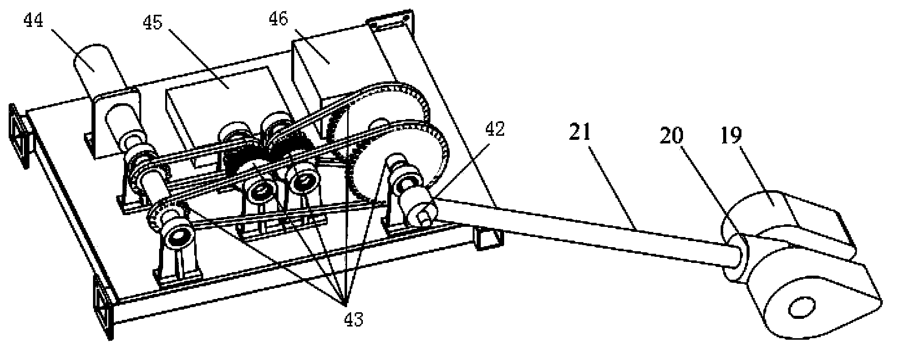 Floating type marine wind energy and wave energy hybrid power generation platform