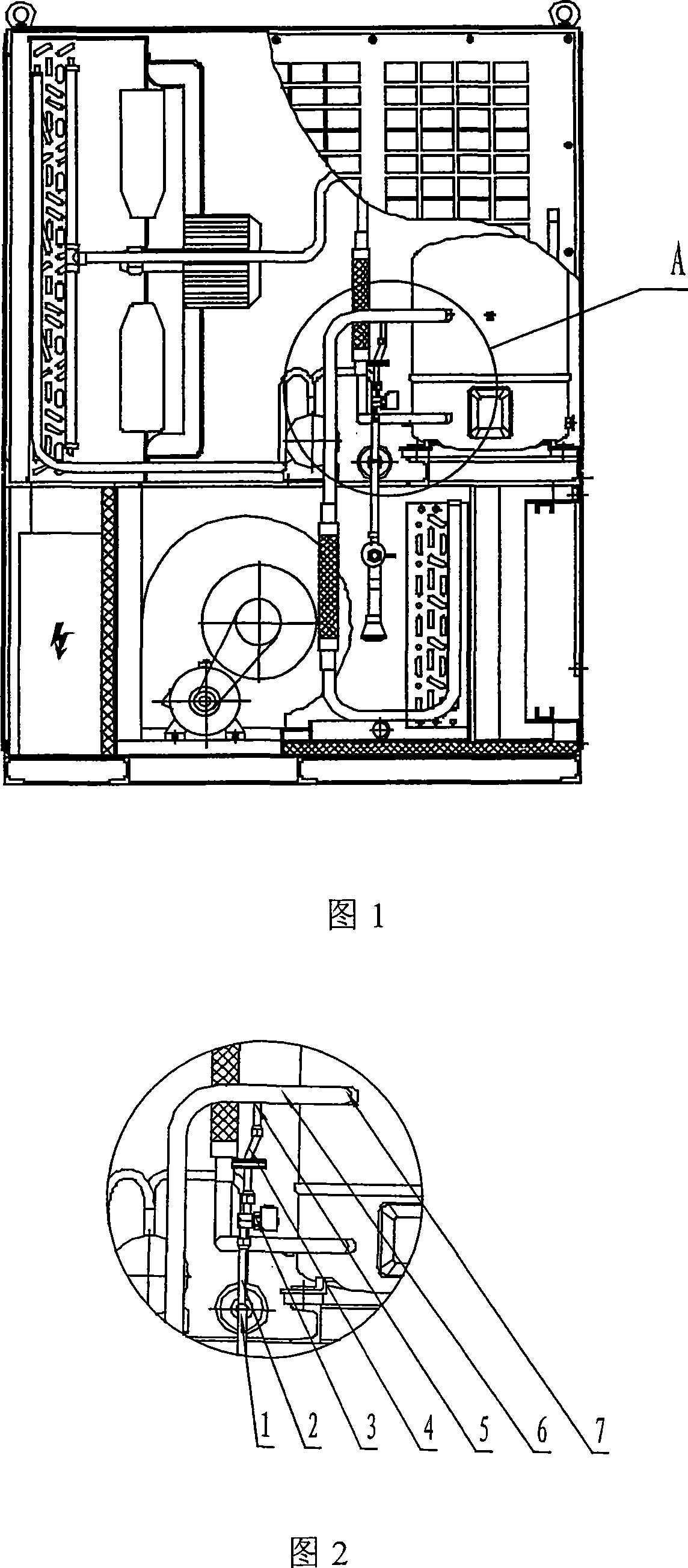 Hydrojet device of high-temperature air conditioner refrigeration system