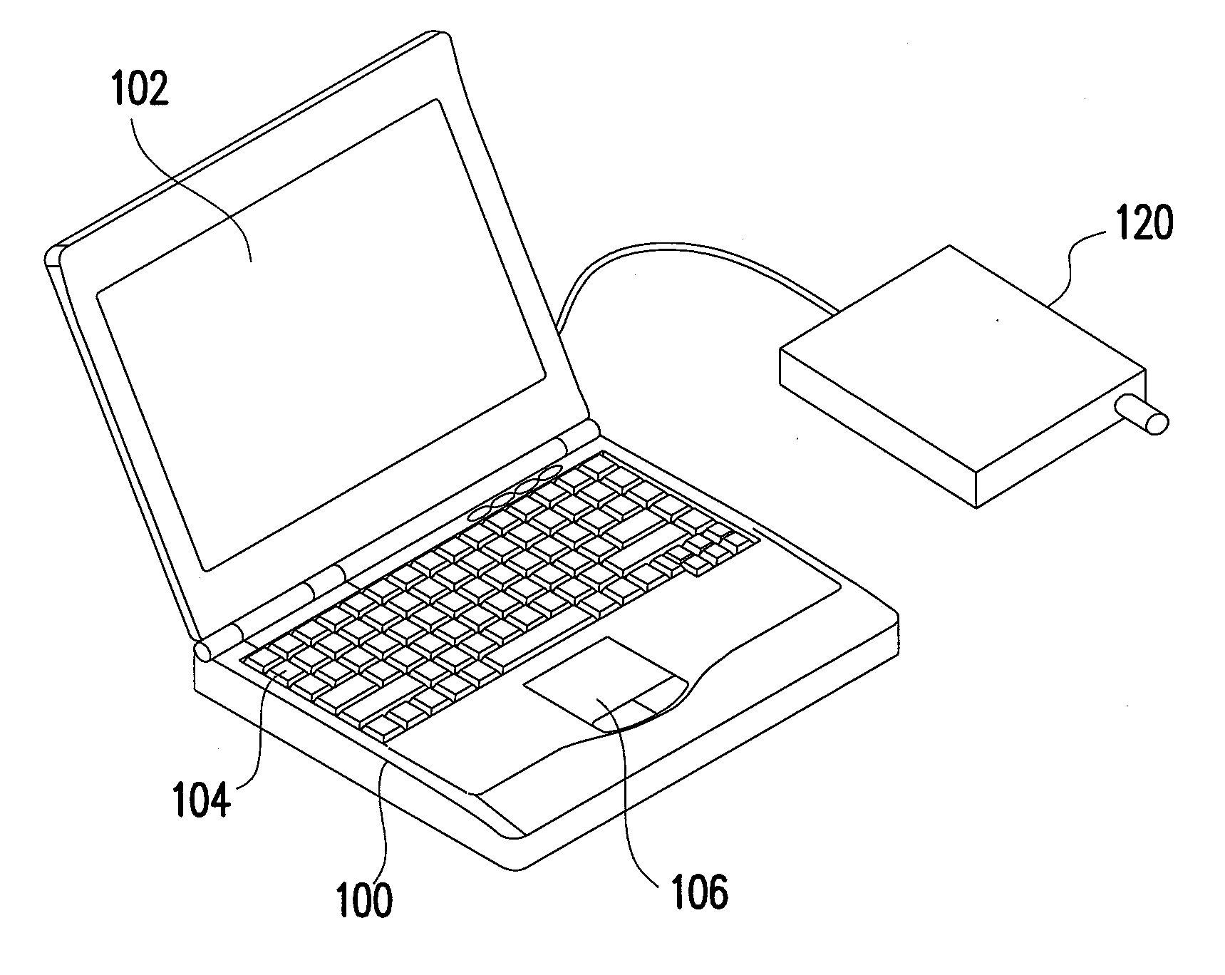 Computer and method for controlling external display device