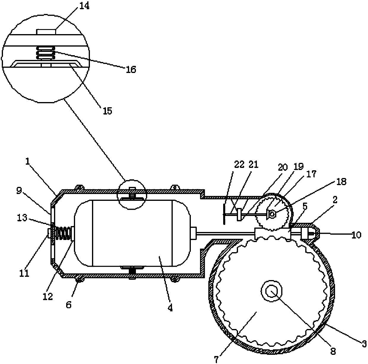 Heat dissipation machine shell apparatus used for windshield wiper motor