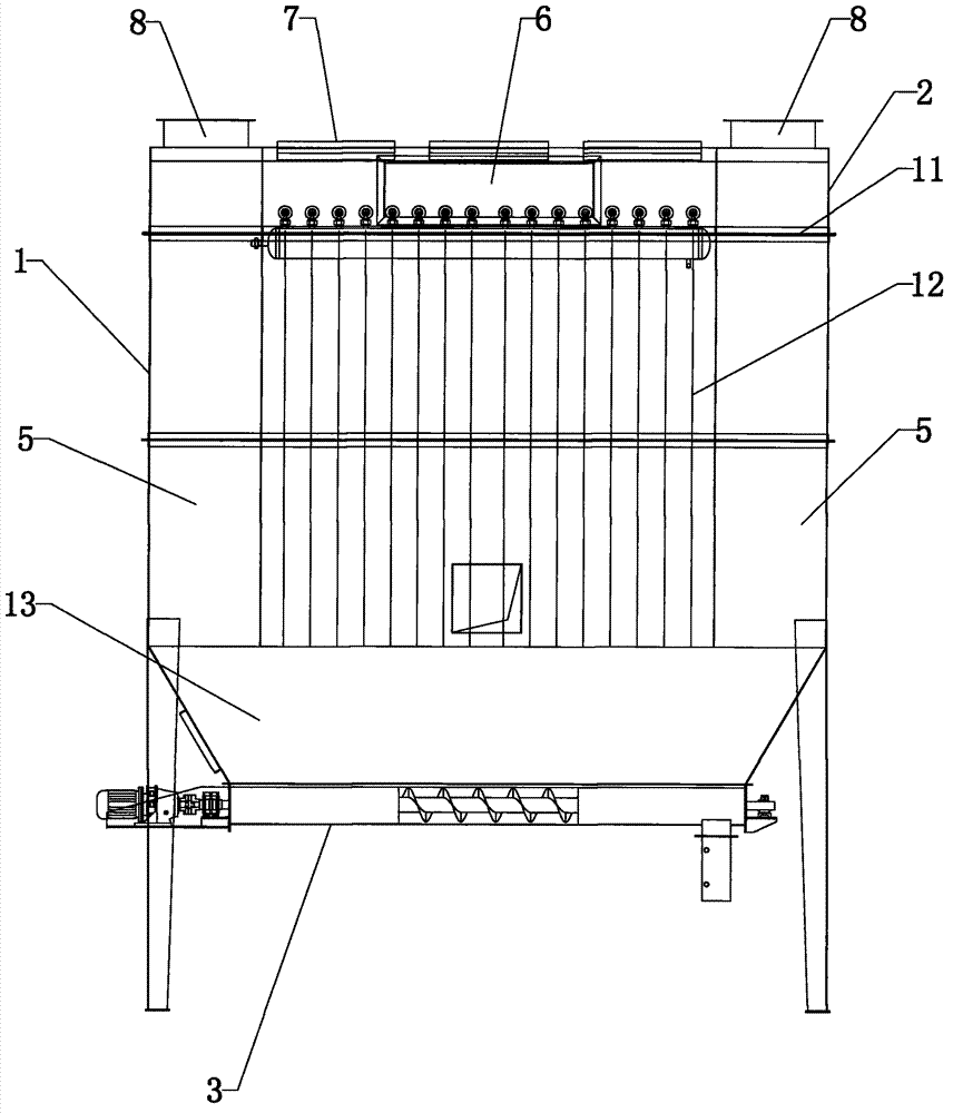 Collective expanding dust collector