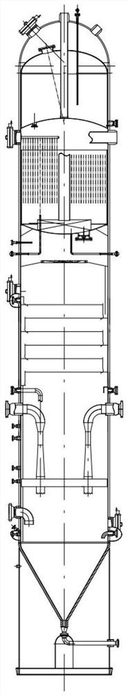 Self-heating scrubber tower applied to gas scrubbing