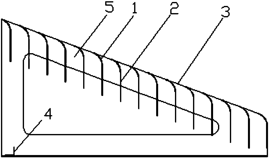 A shore wave damping device