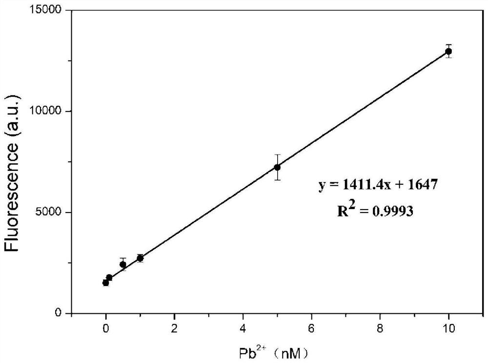 A functional nucleic acid fluorescent sensor and its application in lead ion detection