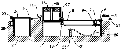 Water quality monitoring environment-friendly impounding reservoir capable of intercepting floating garbage for water conservancy project construction