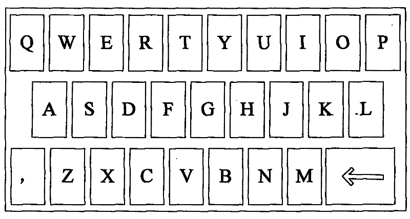 Method and device for displaying letter keys of virtual keyboard