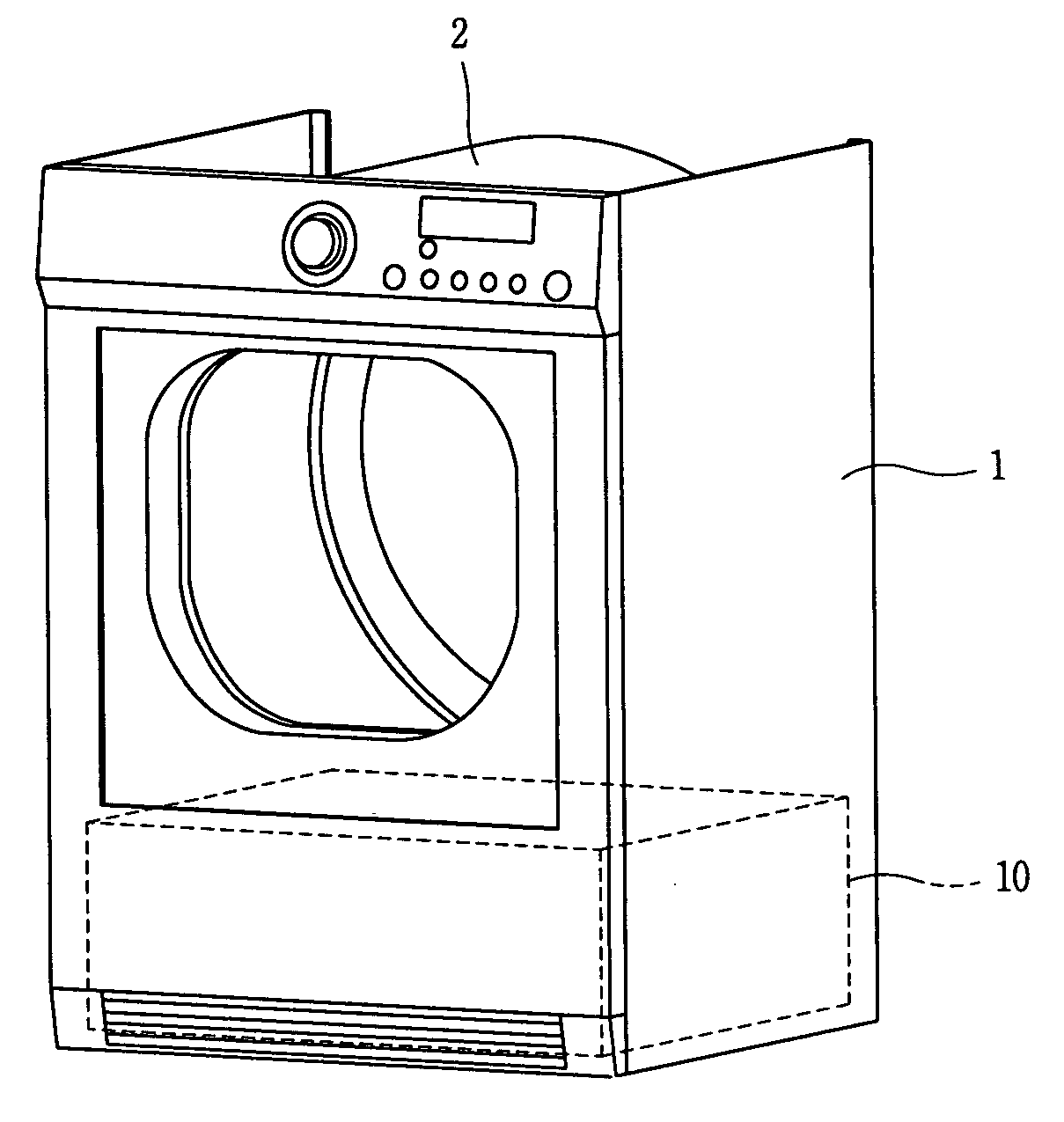 Apparatus for suctioning external air of clothes dryer