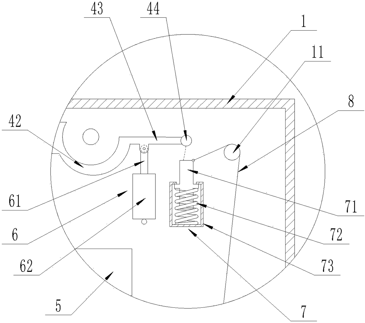 Washing machine and linkage uncovering system thereof