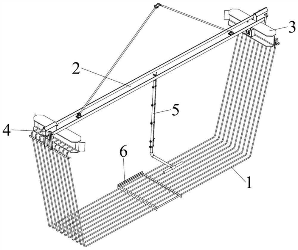 A U-shaped steel bar hanger