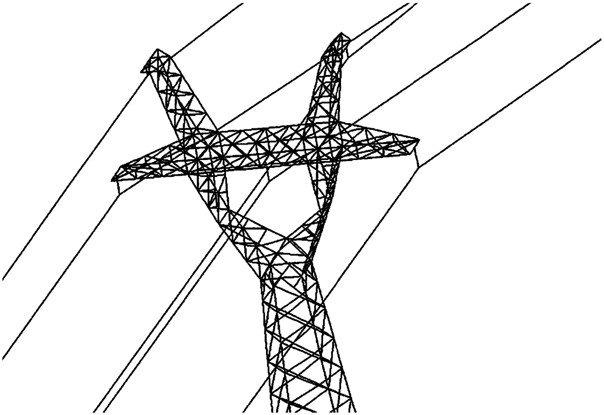 Straight-line tower stress risk assessment method