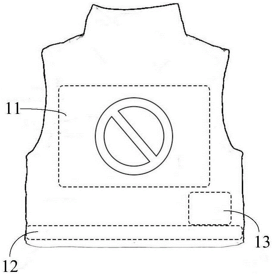 A vest for traffic policemen
