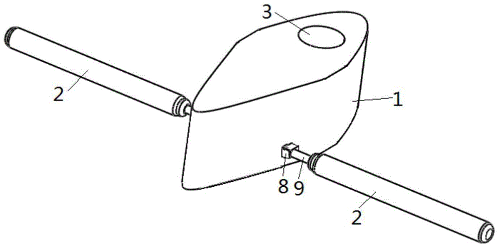 A T-shaped rotor wing low-speed anti-sway device