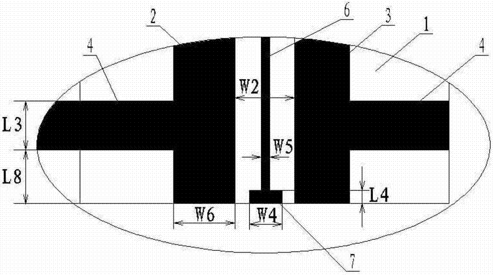 Omnidirectional radiation vibrator array antenna for loaded coupled feeding