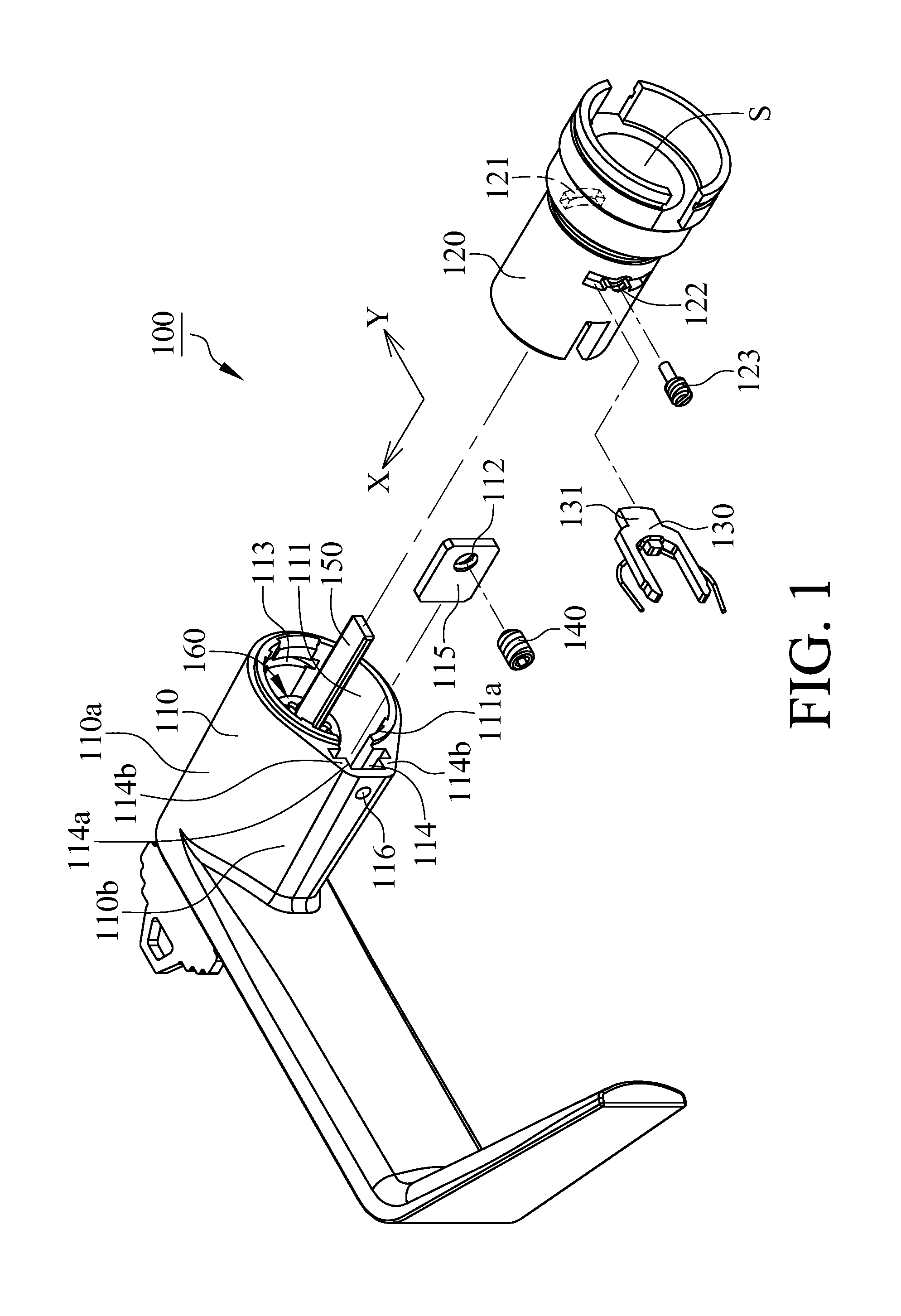 Handle assembly of lock